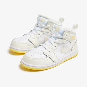 Nike Jordan 1 Mid Toddler “Sail/Lt Laser Orange/White" Sneakers